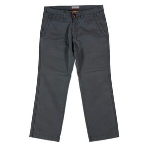 The Field 34x30 Gray Straight Leg Casual Chino Pants Classic Cotton Twill Mens